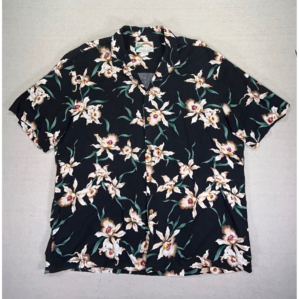 Paradise Found Men's X-Large Hawaiian Aloha Shirt Cruise Wear